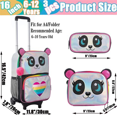 Buy Rolling Backpack for Gilrs Backpacks with Wheels for Elementary ...