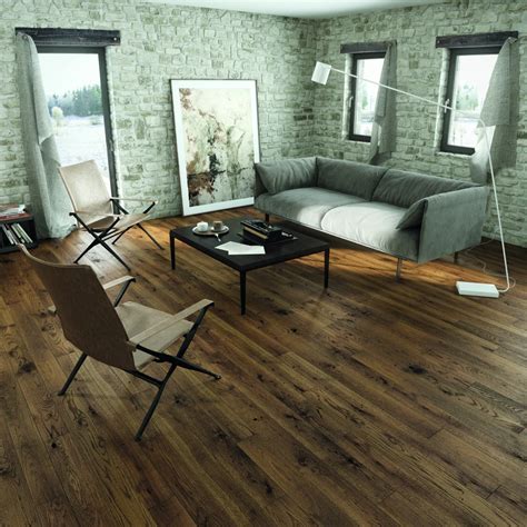 Basix 1 Strip Milk Chocolate Narrow Engineered Click Wood Flooring BF44 ...