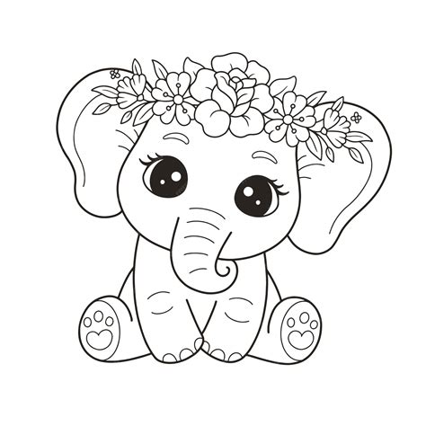 Free Printable Elephant Coloring Pages - prntbl.concejomunicipaldechinu ...