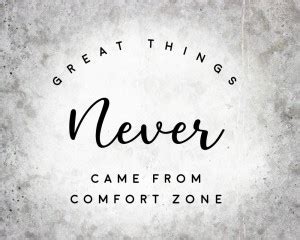 great things never came from comfort zone sticker poster|Motivational ...