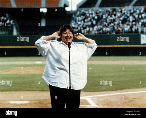 San Diego, California, USA. 25th July, 1990. ROSEANNE BARR singing The ...