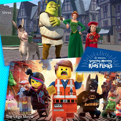 Saturday Morning Kids Flicks - Shrek & The Lego Movie - Crossgates