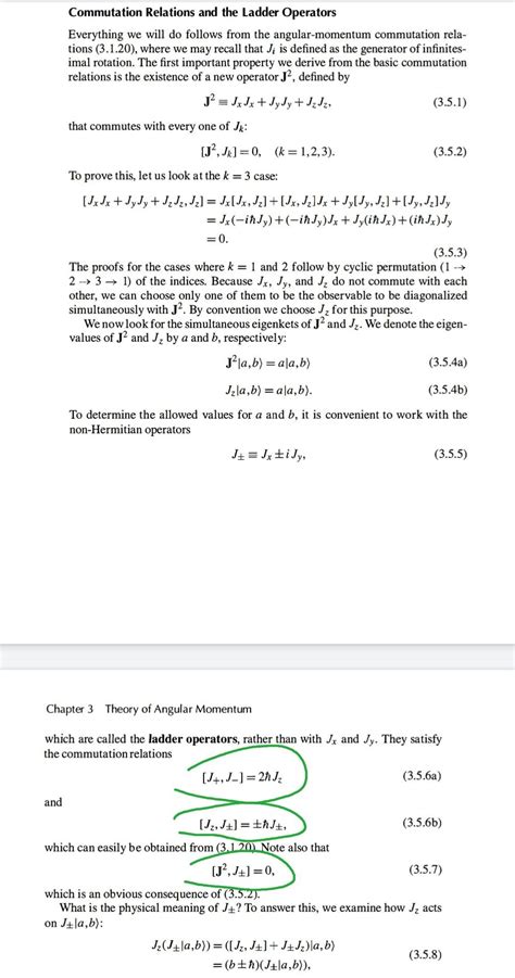 Image result for Commutation Relations of Ladder Operators