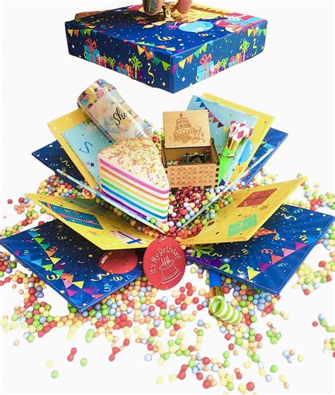 Buy SQUARE DUCK Birthday surprise Cake Explosion Box Exploding Box kit ...