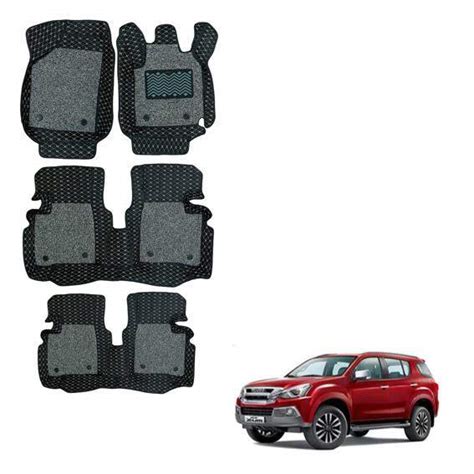 Illustrious Floor Mats for Isuzu MU-X - Black with Grey Colour
