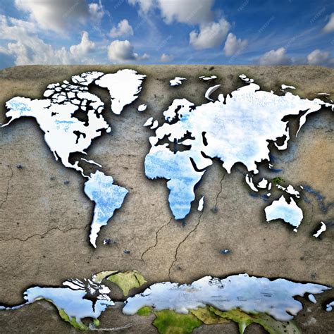 Clear White Map of the World 的图像结果