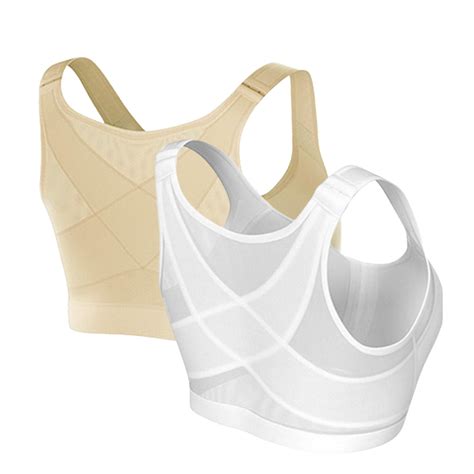 Chroia Science Posture Corrector Bra - 2-Pack Front Closure Sports ...