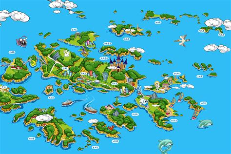 舟山群岛景点手绘地图|插画|商业插画|9527王大奎 - 原创作品 - 站酷 (ZCOOL)