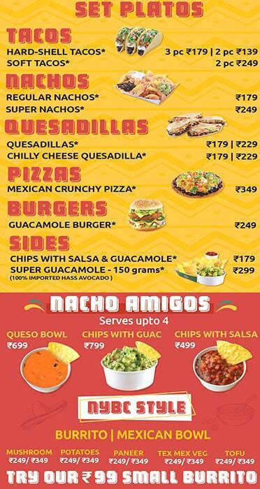 Menu at New York Burrito Company, Mumbai, Shop. No 2