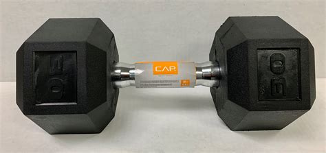 CAP Barbell 30 Lb. Rubber Hex Dumbbell - Walmart.com - Walmart.com