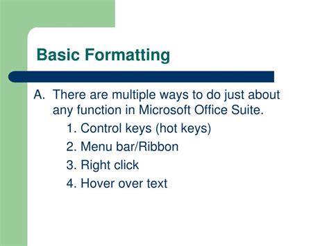 Image result for What Is Basic Formatting