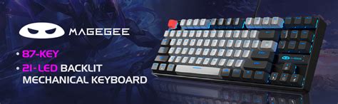 Amazon.in: Buy MageGee 75% Mechanical Gaming Keyboard with Blue Switch ...