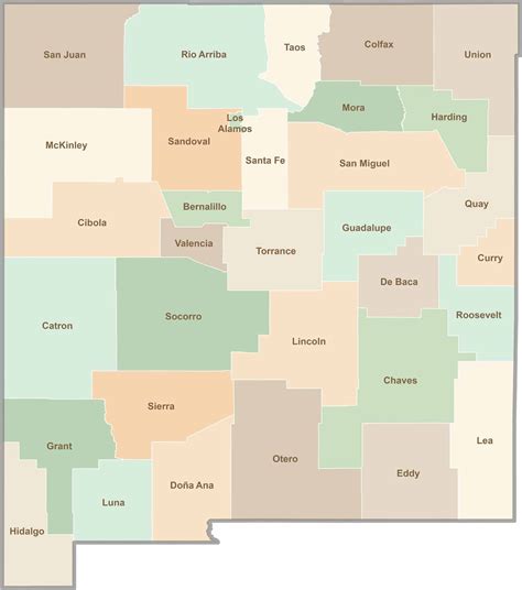 Santa Fe County Map, New Mexico - US County Maps