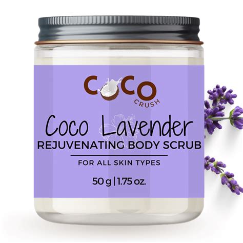 COCO CRUSH Lavender Coconut Body Scrub For Lightening & Brightening ...
