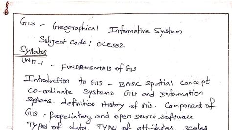 GIS Notes: Overview of Attributes, Scales, and Mapping Techniques - Studocu