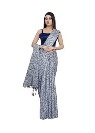 Buy OUR BRAND Saree Grey Color Saree For Women's Saree For Womne's And ...
