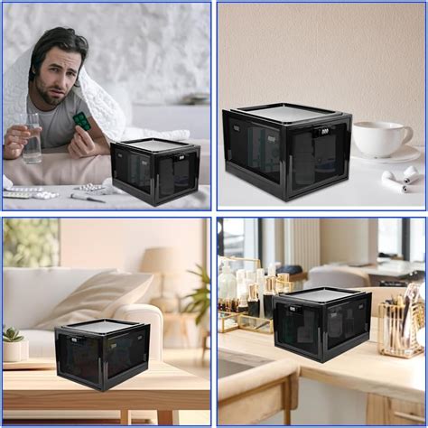 ADERTOS Medicine Lock Box Lockable Box Transparent India | Ubuy