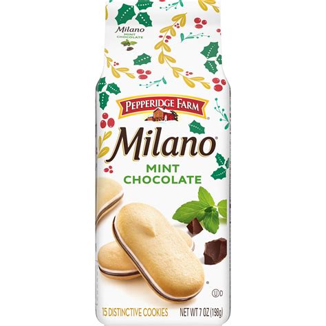Pepperidge Farm Milano Mint Chocolate Cookies, 7-oz. Bag – Totalhill ...