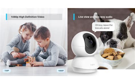 Buy Tapo TP-Link Pan/Tilt Smart Security Camera, Indoor CCTV, 360 ...