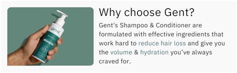 Gent Hair Care Kit For Men | Includes Shampoo Conditioner Gummies For ...