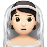👰🏻 Person with veil: light skin tone emoji copy paste png download
