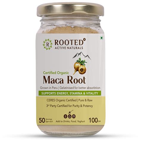 Organic Maca Root Powder Supplement Online | Rooted Actives – Rooted ...