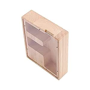 HEALLILY Wooden Coin Bank F Shaped Wooden Bank Counting Money Jar Funny ...