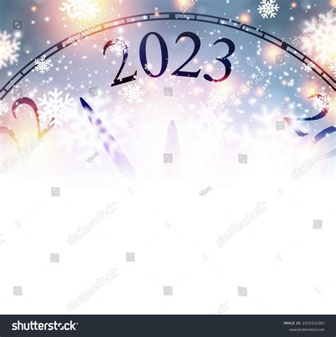 Half Hidden Clock Showing 2023 On Stock Vector (Royalty Free) 2232252267 | Shutterstock