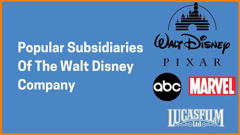 Subsidiaries Of Walt Disney Company