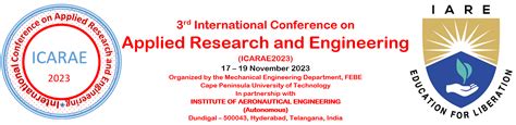 International Conferences (Co-Hosted) | IARE, Best Engineering College