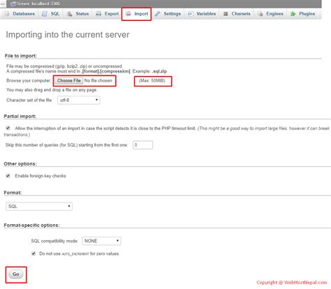 Image result for How to Import a MySQL Database Using phpMyAdmin
