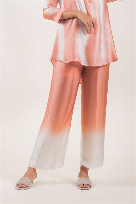 BUY PEACH TIE AND DYE CO-ORD SET FOR WOMEN'S – INCHING INDIA