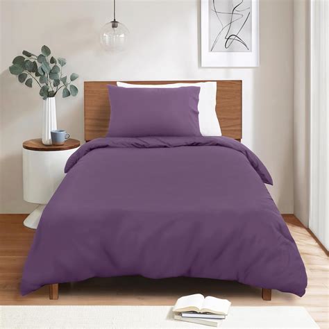Amazon.com: Mejoroom Purple Twin Duvet Cover - Duvet Cover Twin - Soft ...