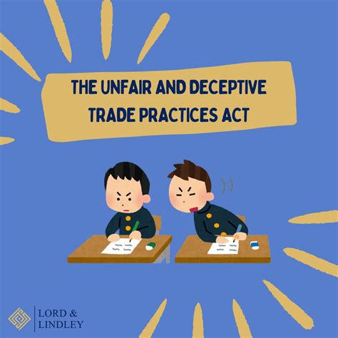 Understanding the Unfair and Deceptive Trade Practices Act | Lord ...
