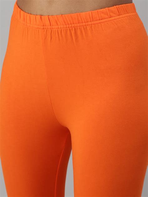 Get Stylish Orange Churidar Leggings from Prisma