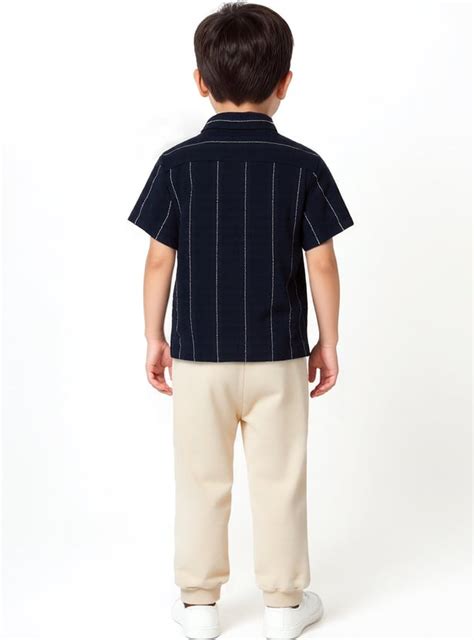 Buy Boys Striped Oversized Shirt Online at just Rs. 549.0 ...