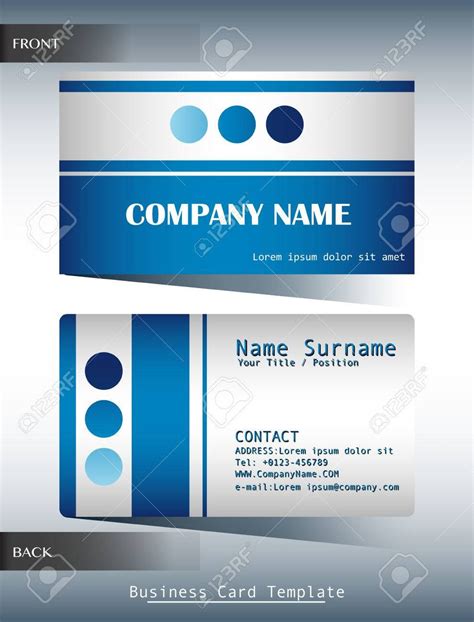 Calling Card Design Blue 的图像结果