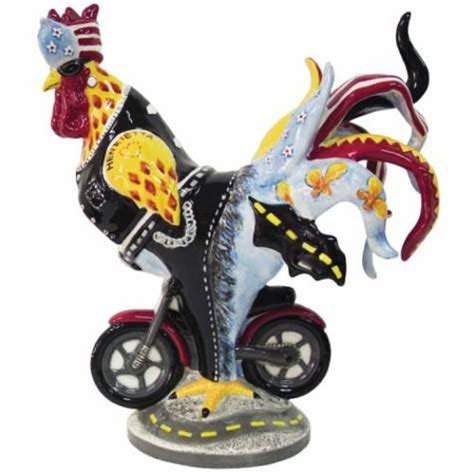 Westland Giftware Sharon Neuhaus Rooster's Rule the Road Ceramic ...