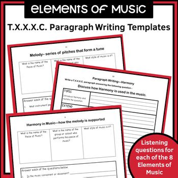 Image result for Txxxc Paragraph Structure Example