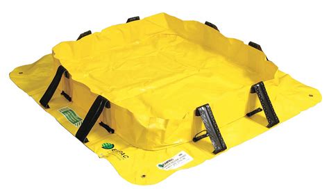 ENPAC, 6 ft x 6 ft x 8 in, 100 gal. to 999 gal., Collapsible ...