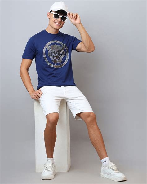 Black Panther Printed Regular Fit Tshirt For Men – Free Authority