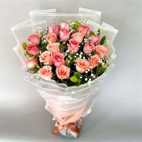 20 Pink Rose Bunch - DP Saini Florist & Baker's