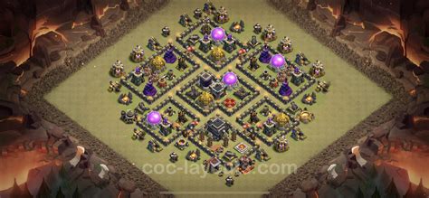 Best War Base TH9 with Link, Anti Air / Dragon, Hybrid - Town Hall ...