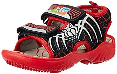 HAPPY FEET Unisex Spidey Red Sandals and Floaters - 3 Kids UK/India (34 ...