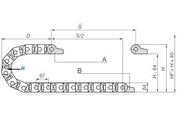 Energy chain series E2.48 | Strong, easily openable | igus®