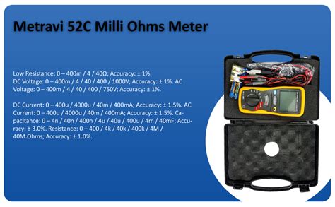 Metravi 52C Digital Milli Ohms Meter : Amazon.in: Industrial & Scientific