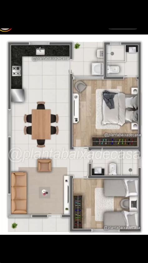 Two Bedroom Apartment Floor Plan