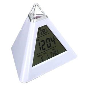 Buy 3NH® Pyramid Shape Digital Alarm Clock With Date Temperature Change ...