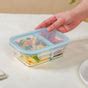 Microwave Safe Two Compartment Glass Lunch Box 600ml Online - Premium ...