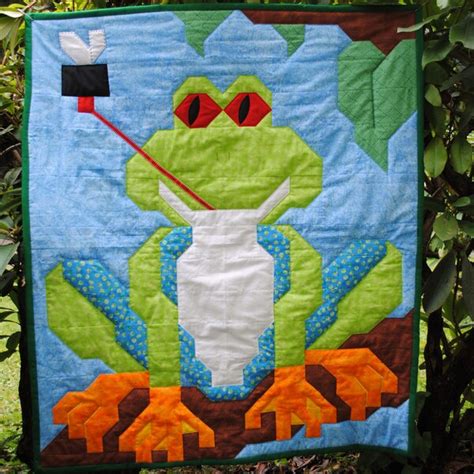 Frog Quilt Pattern 的图像结果